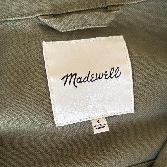 Madewell Olive Green Utility Jacket - Picture 2 of 8
